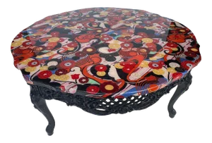 Art Deco Resin Top Coffee Table