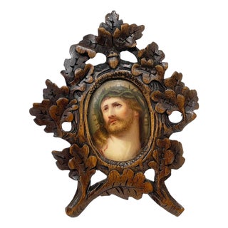 19th Century Miniature Portrait of Jesus Christ, Germany For Sale