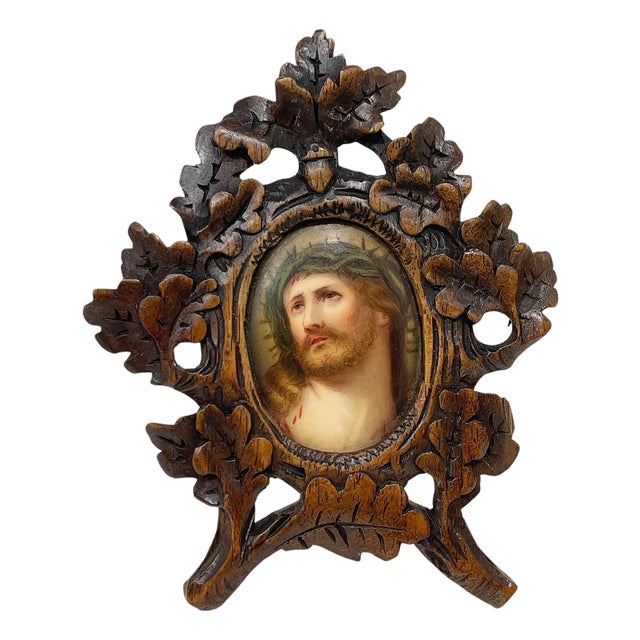 19th Century Miniature Portrait of Jesus Christ, Germany For Sale