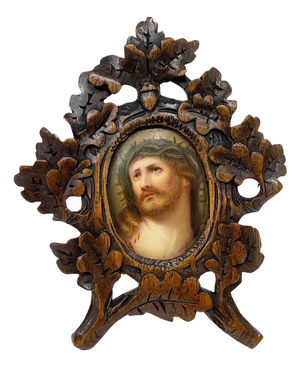 19th Century Miniature Portrait of Jesus Christ, Germany