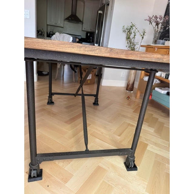 Restoration Hardware Rh Rustic Dining Table For Sale - Image 4 of 5