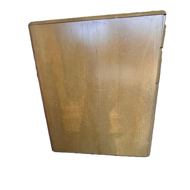 Wood Haywood-Wakefield MCM Desk With Bookcase, 1950's For Sale - Image 7 of 7