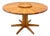 Round Pine Dining Table, 1970s For Sale
