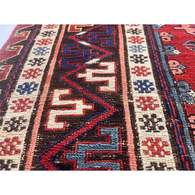 Fine Antique Sumak Rug 7’8” X 9’1” For Sale In New York - Image 6 of 8