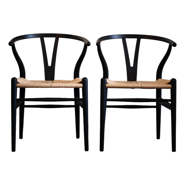 Iconic Ch24 Limited Signed Special Edition Wishbone Chair For Sale