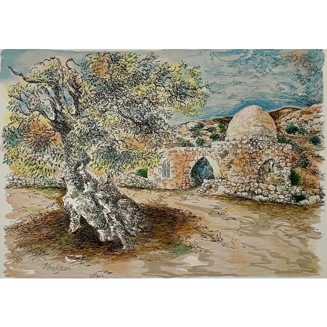 Hand signed lower left Baruch Nachshon, was born in Mandatory Palestine in 1939, in the city of Haifa. Nachshon began to...