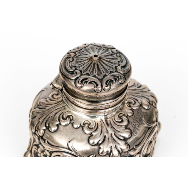 Rococo 19th Century Antique Whiting Fine Sterling Silver Clad Rococò Style Inkwell For Sale - Image 3 of 5