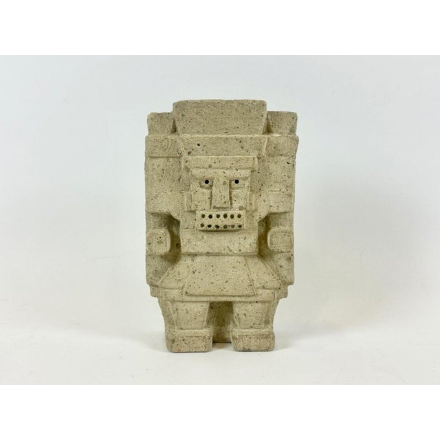Antique Aztec Rain and Water God Tlaloc Sculpture For Sale - Image 12 of 12