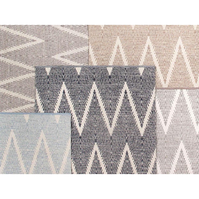 Textile Pasargad Home Simplicity Aqua Cotton Area Rug- 5' 0" X 8' 0" For Sale - Image 7 of 7
