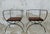 Mid Century Modern Style Minimalist Black Wrought Iron Occasional Chairs, a Pair For Sale - Image 11 of 14