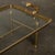 Brass 1980s Brass & Glass Coffee Table Glam Metal Chic Tray-Form For Sale - Image 8 of 11