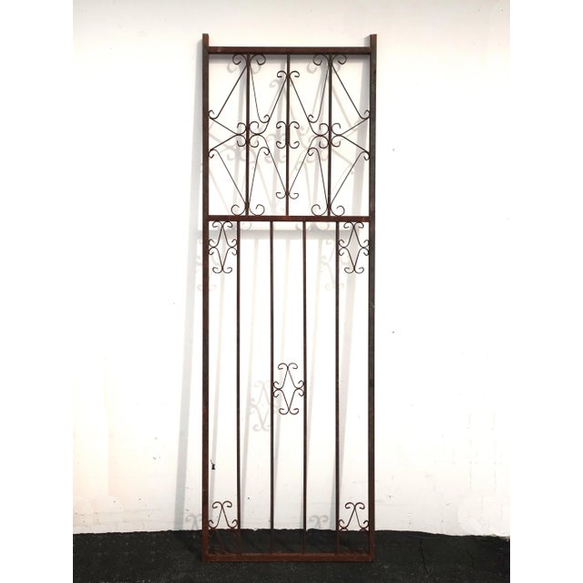 Vintage Mid Century Spanish Style Metal Tall Gate or Wall Decor For Sale - Image 13 of 13