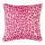 Schumacher Iconic Leopard 22" Pillow in Fuschia/Natural For Sale