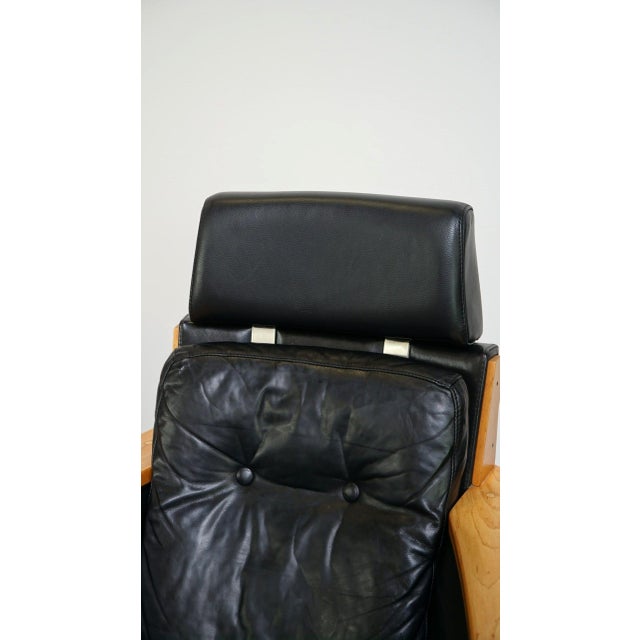 Chairs in Black Leather and Wood from Schuitema, Set of 2 For Sale - Image 13 of 15