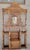 Antique carved English Oak Victorian Gothic Revival hall tree with beveled mirror. Golden Oak era, Circa. 1895-1915....