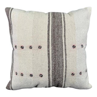 Turkish Hemp Pillow Cushion Natural Beige Dark Brown Pillow Cushion Cover 24x24 For Sale