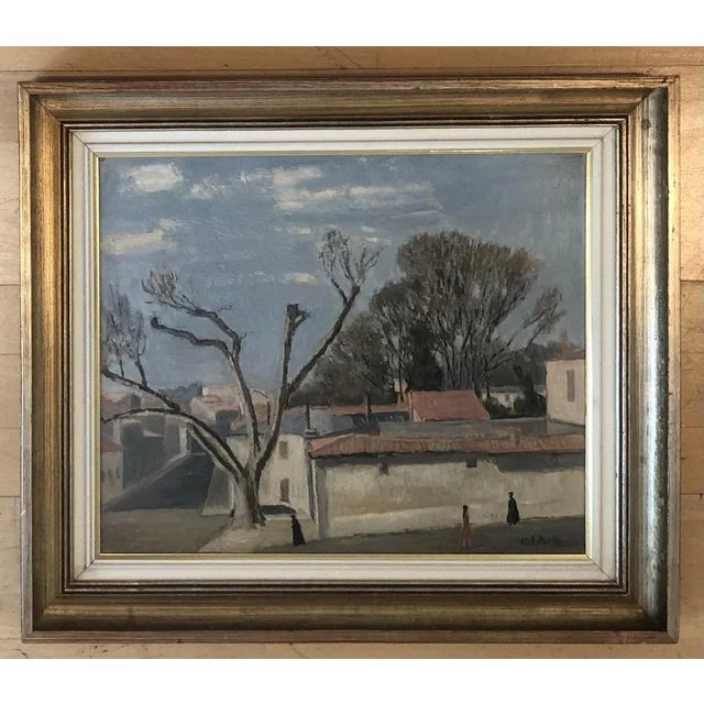 Eugène Louis Martin, Paysage animé, 1953, Oil on Canvas, Framed For Sale - Image 11 of 11