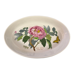 1970s Large Portmeirion Casserole Dish / Botanic Garden | Shrubby Peony