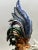 1980s Vintage Hand-Painted Italian Majolica Ceramic Fighting Rooster Sculpture, a Pair 1980's For Sale - Image 5 of 15