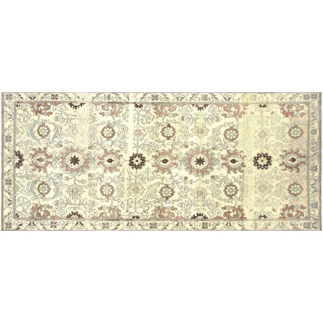 1960s Turkish Oushak Rug For Sale In Los Angeles - Image 6 of 6