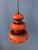 Ceramic Red Ceramic Pendant Lamp, West Germany For Sale - Image 7 of 13