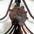 Metal Monumental Mid-20th Century Spanish Revival Red Wrought Iron 5-Light Wall Sconce — 3 Feet Tall For Sale - Image 7 of 8