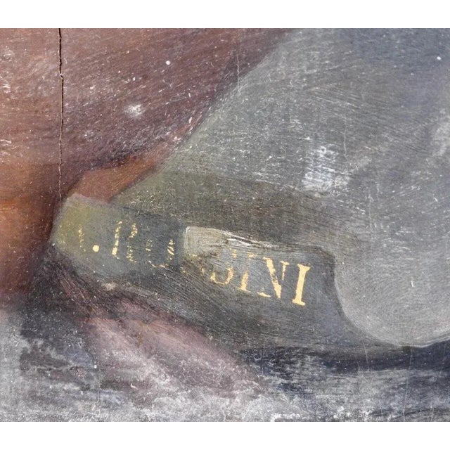 Italian Painting, 1600s, Oil on Wood, Framed For Sale - Image 5 of 7