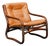 Mid-Century Leather Lounge Chair For Sale