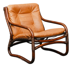 Mid-Century Leather Lounge Chair