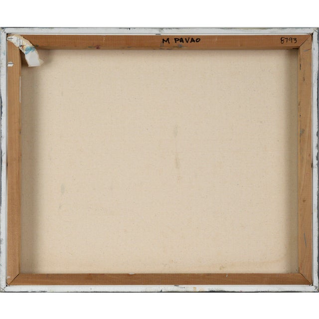 Textile Mountain Landscape With Wildflowers in the Marsh in Acrylic on Canvas For Sale - Image 7 of 7