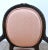 Carved Wood Bergere Chair Louis XVI Style Medallion Oval Back Pink Fabric 50s For Sale In Philadelphia - Image 6 of 13
