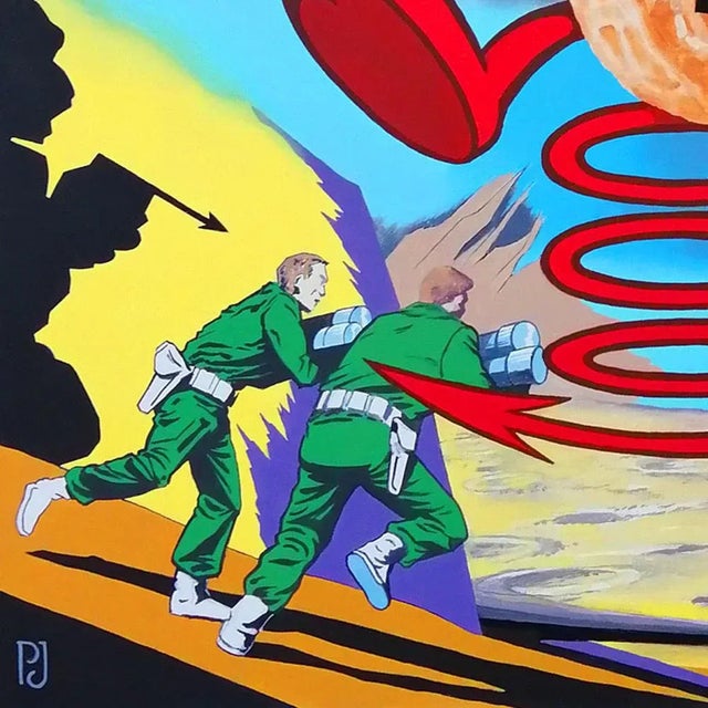 Contemporary Pierre Jacob, Dali Pop Portrait, 2020, Acrylic on Canvas For Sale - Image 3 of 6