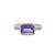Not Yet Made - Made To Order Genuine Tanzanite With Tiny Diamonds Cocktail Ring Size 7 For Sale - Image 5 of 6