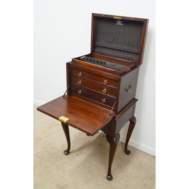 Wood Henkel Harris Mahogany Silver Chest For Sale - Image 7 of 12