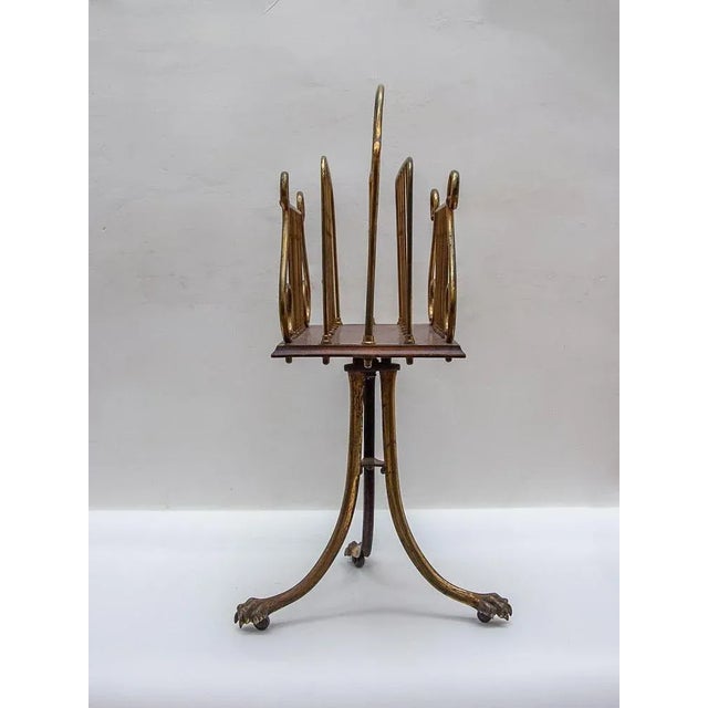 Victorian Brass Magazine Rack, 1860 For Sale - Image 6 of 10
