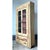 Mid-Century Modern Vintage Distressed Wood and Glass Cabinet For Sale - Image 3 of 12