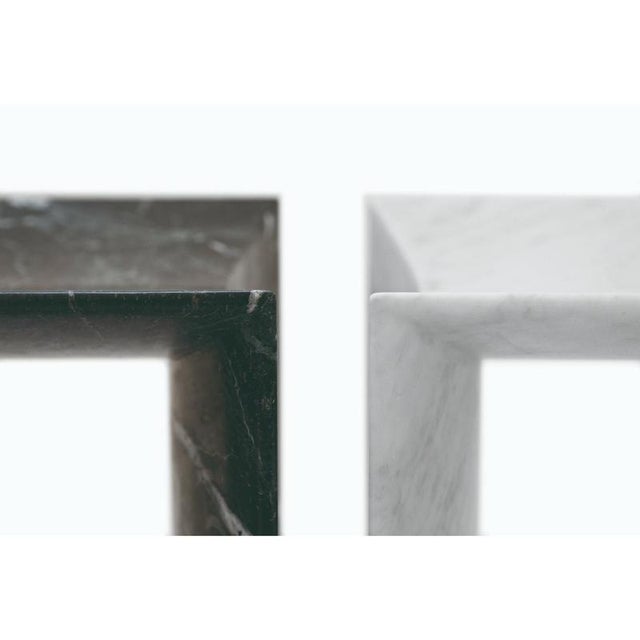 Not Yet Made - Made To Order Trilite Medium Bench in Verde Lepanto Marble by Bufalini Marmi For Sale - Image 5 of 11