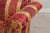 Red Vintage Camelback Damask Upholstered Sofa For Sale - Image 8 of 16