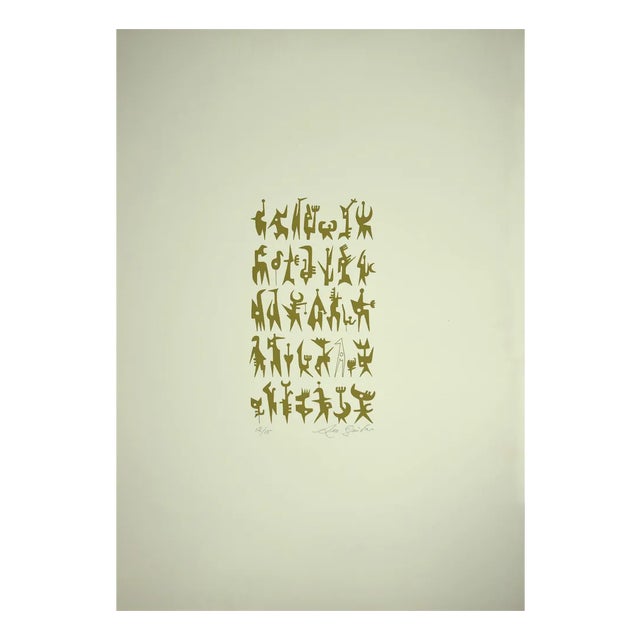 Leo Guida, Signals, Original Lithograph, 1980s For Sale