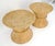 Wood Pair of Sheaf of Wheat 26" Round Side End Table Stands Pedestals MINT For Sale - Image 7 of 17
