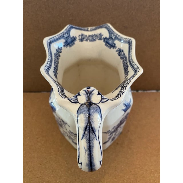1990s Vintage Mid-Century Modern Mason's Pitcher Ironstone For Sale - Image 5 of 7