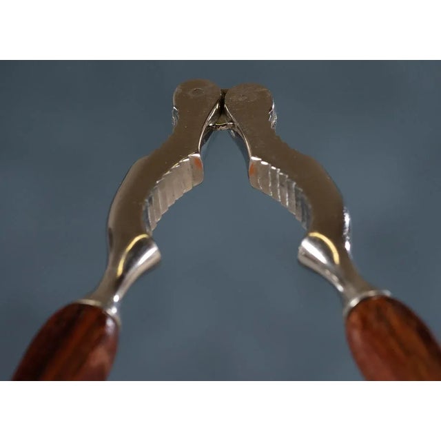 Danish Mid-Century Nutcracker, Bar Tool/Utensil in rosewood and steel, good grip and easy to use. Gets the job done!