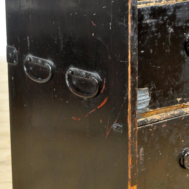 Japanese Tansu Chest of Drawers, 1890 For Sale - Image 11 of 18