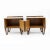 Beige Mid-Century Modern Italian Walnut and Marble Nightstands, 1950s, Set of 2 For Sale - Image 8 of 11