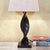 Plastic Vintage Mid-Century Modern Sculptural Twisted Spiral Wood-Look Resin Table Lamp For Sale - Image 7 of 18