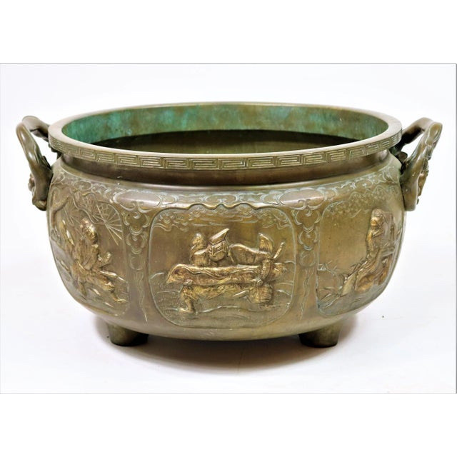19th Century Japanese Bronze Jardinière For Sale - Image 11 of 11