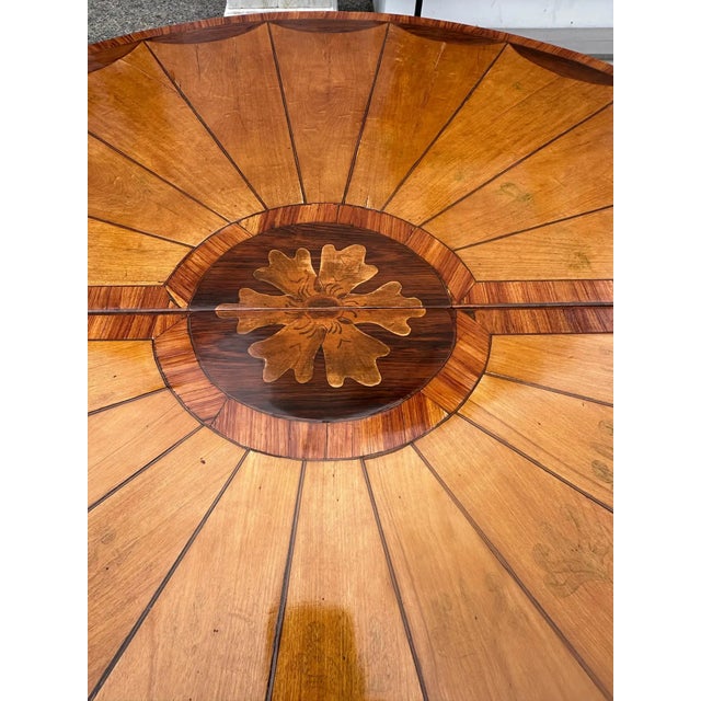 Wood Pair of 19th Century English Satinwood Demi-Lune Tables For Sale - Image 7 of 10