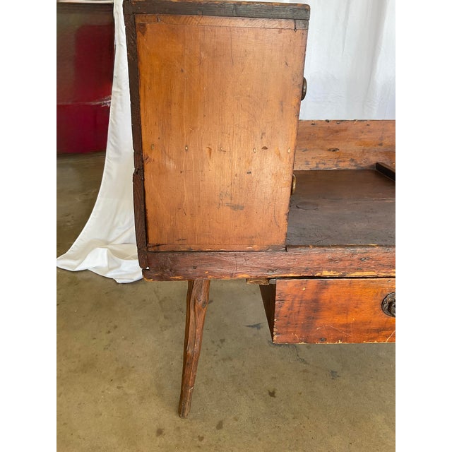 Antique 1800's Farmhouse Bench/Table For Sale - Image 9 of 17