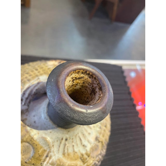 1960s Raymond Galliucci Modernist Studio Art Pottery Vase For Sale In Phoenix - Image 6 of 9