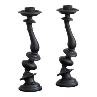 Distortion by Paul Loebach for Areaware Candlesticks -- a Pair For Sale